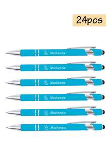 1-120pcs Custom Name Pens, Back To School Supplies For Kids, Personalized Business Engraver Pens Ballpoint, Customized Gel Pens, Customizable Teacher Pens, Stylus Pens For Touch Screens, Retractable Writing Ball Pen, Suitable For Birthday Gifts, Teacher's Day, Back To School Supplies, Daily School, Office, Ideas Gifts For Him/Her, Kids, Friends, Students, Workers, Coworkers, Customized Crafts, Vintage, Home & Living, Christmas Home Atmosphere, Souvenirs, Reusable, Adorable, High-Quality, Office Decor, Elegant Living - Multicolor - View 55