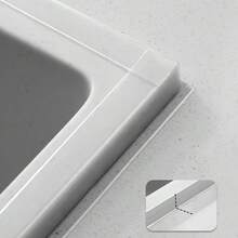 2 rolki silikonowej taśmy wodoodpornej do kuchni i łazienki, paski uszczelniające do szwów kuchennych, przezroczyste paski wodoodporne, taśma klejąca do narożników i szczelin wokół toalet łazienkowych, odpowiednia do szczelin w zlewach, trwały materiał, idealna do stosowania w domach i jadalniach. - Wielokolorowe - Zobacz 5