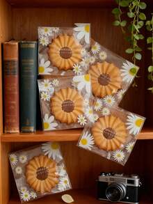 Transparent Bear Packaging Bags, Self-Sealing Bags For Baking Cookies & Brittle Candy, Self-Sealing Bags For Cookies & Candies, Single Piece Bags, Non-Stick Bags For Baking Cookies & Snacks, Cookie & Food Packaging, Thanksgiving Gifts, Christmas Gifts, Halloween Gifts, Valentine's Day Gifts, New Year Gifts