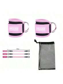 1 pezzo Cinturino regolabile per caviglia per allenamento di gambe e glutei - Compatibile con fasce elastiche, Nuovo 2024 LOOGDEEL Cinturino da caviglia per fitness con supporto imbottito, Attrezzatura per allenamento di caviglie per yoga, Unisex