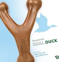 Benebone Wishbone Durable Dog Chew Toy For Aggressive Chewers, Duck, Made In USA, Medium,Medium - Medium - View 4