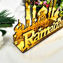 OUTANA A One-Piece Acrylic Castle Silhouette Festive-Themed Architectural Ornament, Suitable For Living Rooms, Bedrooms, Studies, Entryways, Side Tables, Dining Tables, And Event Reception Areas. - Multicolor - View 8