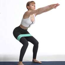 1pc 76 * 8cm/30 * 3.1in Deep Squat Yoga Resistance Band, Deep Squat Hip Joint Elastic Band - Multicolor - View 5