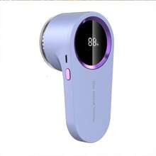 جهاز إزالة الوبر القابل للشحن - ماكينة إزالة الزغب المحمولة | ماكينة إزالة الوبر والقص للأقمشة والملابس القابلة للشحن عبر USB مع شاشة رقمية، بطارية طويلة الأمد، مناسبة للمنزل والسفر - هدية عيد الميلاد المثالية - شاشة رقمية - مشاهدة 16