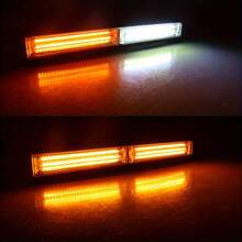 1个铝合金汽车工作灯条杆灯点烟器插头带开关12V/24V高亮度照明，适用于轿车、越野车、卡车、叉车等配件