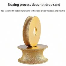 Edge Diamond Grinding Wheel Profile Hand Diamond Wheel Round DiamondGrinding Cup WheelGrinder Disc Cutter Tool Granite Edge GrindingWheel for Angle Grinder Tile Stone 40mmGrinding Wheels - 40 mm - Ver 3