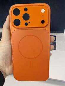 Magnetic Instant For IPhone 17-Style Upgrade: Original Large Window Magnetic Case Compatible With Iphone 17/ 16/ 15/ 14/ 13 Air/ 17 Pro Max – Wireless Charging Compatible, Matte Texture - Orange - View 29