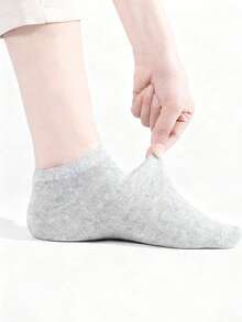 18 Pairs Unisex Sports Socks, Women Short Socks In White/Black/Gray, Invisible Socks, Solid Color Minimalist Women's Boat Socks, Disposable Thin Breathable Women's Boat Socks For Summer & Autumn, Suitable For Casual Daily Wear, Available In 1/2/6/12/18/24/30/36/40 Pairs - Multicolor - View 2