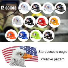 Cap Style Hard Hat,Construction Work Ty Helmet For Men&Women,Hard Hat With American Flag And Eagle Design,White - 白色 - 查看 5