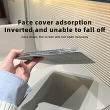 适用于 iPad 10 代的保护壳，3+Y 折叠，多角度支撑平板电脑，磁吸屏幕盖，透明亚克力底壳，简约大气时尚，可自由 DIY，适用于 iPad A16，也兼容 iPad 9 代 10.2 英寸、iPad Air 11 (M3)、iPad Air 11 (M2) 的保护壳。