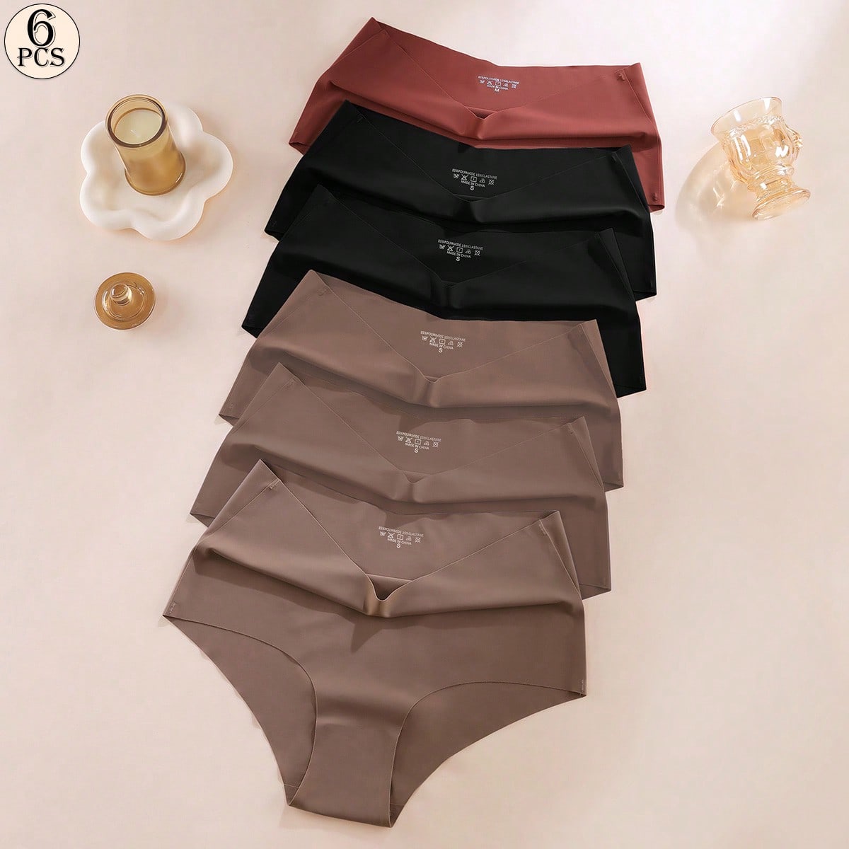 Piezas de bragas de cintura alta para mujer de talla grande, bragas cómodas y transpirables sin costuras, ropa interior tipo hipster sexy y suave