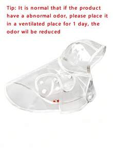 Impermeable de PU transparente para mascotas pequeñas en días lluviosos, ropa de lluvia minimalista y suave para perros, poncho de lluvia para perros, portátil, transpirable y ligero, con capucha ajustable y reflectante, regalo ideal para vacaciones, primavera, verano, otoño e invierno, esencial para exteriores