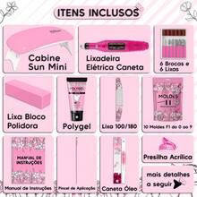 Complete Polygel Kit + Pen Sander + Sun Mini Lamp + Polygel + F1 Mold - clasificado - Ver 2