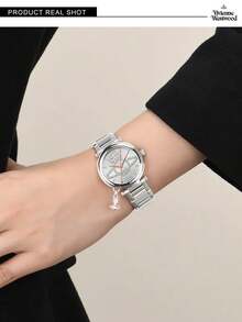 Vivienne Westwood ORB Women's Watch with Silver Dial and Steel Strap - 銀色 - 查看 8