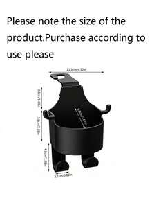 1件/2件多功能汽车座椅靠背挂钩二合一车载挂钩带杯架汽车内饰配件