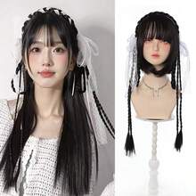 Cute Headband With Braided Hair Extensions, Volumizing Hair Accessories, Natural Fishtail Braid Wig - Multicolor - View 1