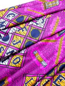 Newest Fashion Purple Ankara Print Maxi Party Skirt For Women - Purple - View 7