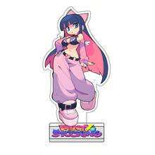 2个15厘米动漫《吊带袜天使》带吊袜带亚克力立牌，动漫模型手办摆件，桌面装饰 - 生日礼物、圣诞礼物、万圣节礼物，完美礼物 - 彩色 - 查看 10