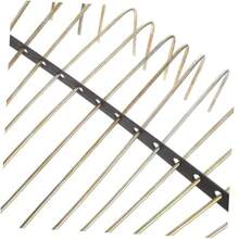 Milisten Hand Garden Rake Teeth Metal Wire Head Replacement Detachable Lawn Tool For Efficient Leaf and  Removal Space-Saving Design For Garden MaintenanceGarden Rakes - como en la foto - Ver 3