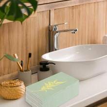 D100Pcs Sage Green Guest Napkin Greenery Paper Disposable Dinner Hand Towel Napkin For Home Kitchen Bathroom Holiday Party Plies - 如圖 - 查看 6