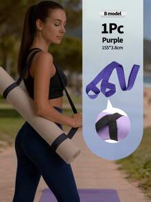 Yoga Mat Strap, Yoga Mat Carrier, Yoga Mat Holder, Yoga Mat Straps For Carrying, Yoga Mat Carrying Strap [MAT NOT Included] Stretching Band With Extra Thick & Comfy Delicate Texture, Adjustable Yoga Mat Carrier For Carrying Large Mats - Multicolor - View 7