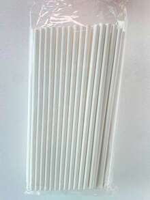 100pcs/Pack Solid Color Paper Straws, High Quality Durable Straws 6*197mm, White/Black/Kraft/Pink/Yellow/Green/Dark Green/Light Blue/Blue/Red | Suitable For Restaurants, Bars, Birthdays, Weddings, New Year, Valentine's Day, Graduations, Parties, Drinking Straws, Kitchen Supplies - Multicolor - View 16