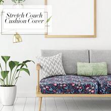 Newwiee 8Pcs Patio Cushion Covers Stretch Outdoor Cushion Cover Replacement For Patio Furniture Sofa Couch Slipcovers, Soft Flexibility Washable Furniture Protector(Paisley,Retro Color),One-Size,RetroColorPaisley - 復古彩色佩斯利 - 查看 5