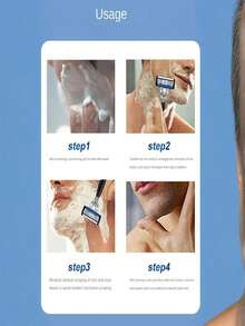 Men's Manual Safety Shaver, With 6 Layers Of Sharp Razor Blades For Smooth Shaving, An Ergonomic Manual Designed Shaving Tool That Provides An Instant Shaving Experience, Making You Feel Refreshed. It Is A Men's Shaving Tool That Is Easy To Clean, Easy To Install, Affordable And Durable.