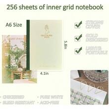 Scrapbooking Supplies Kit, Vintage Botanical Aesthetic Scrapbook Kit Bullet Junk Journal, Stationery, A6 Grid Notebook, Flower Journaling Supplies, Birthday Teen Women - 詩 - 查看 3