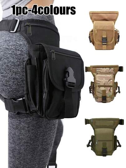 Bolsa de muslo para motocicleta, mochila táctica militar EDC para la cintura, adecuada para montar y hacer senderismo, con múltiples capas de almacenamiento y bolsillos, ideal para viajes al aire libre, senderismo, campamento y ciclismo, regalo perfecto para el Ramadán, Eid, San Valentín, Navidad o Acción de Gracias