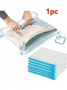 真空收纳袋套装，节省空间，真空密封袋，适用于衣物、床上用品、毯子等收纳整理 - 無色 - 查看 10