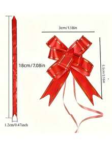 30个随机颜色迷你金边丝带蝴蝶结/礼品包装装饰。多种鲜艳色彩可选。结实耐用的悬挂装饰品，适用于婚礼、订婚、节日、生日派对、洗礼、乔迁之喜、情人节、母亲节、感恩节等场合。 - 彩色 - 查看 9