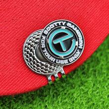 高尔夫配件金属磁性帽夹球标，创意珐琅彩绘球标 - 彩色 - 查看 2