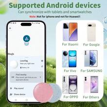 RSH 适用于安卓系统的智能标签查找器，可精准定位并实时更新位置信息。适用于钥匙、包袋和行李箱。保护您的物品安全，并与家人朋友分享位置信息。内置CR2025电池，续航持久，并支持电池更换。