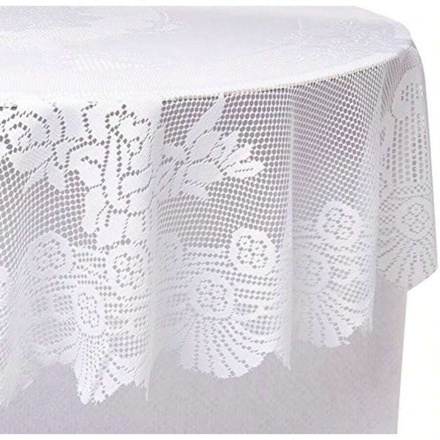 Ritz Mantel de Encaje(Blanco 177.8 cm (Redondo)) - Multicolor - Ver 1