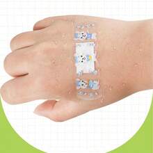 120片/套 卡通可爱迷你儿童透气透明防水创可贴