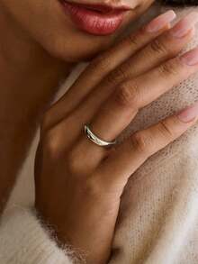 1pc Custom Stainless Steel Laser Engraved English Name Numerals Ring, Warm And Unique Accessory Jewelry, Light Luxury Of Men And Women's Jewelry Accessories, A Surprise Gift For Your Loved Ones, Family And Friends - Multicolor - View 6