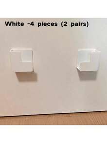 Simple Solid Color Large Storage Rack - Without Drilling Adhesive/Installation Hardware, White Modern Bathroom And Kitchen Cabinet Storage Rack, With Weight Sensor, Durable PP Material Structure, Space Saving Design, Shelf And Shelf For Storing Toilet Paper, Towels, Medicines - Very Suitable For Kitchen Accessories And Bathroom Accessories - Multicolor - View 5