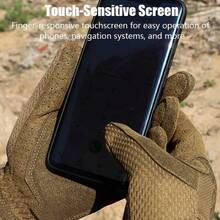 Tactical Gloves For Men Touchscreen Airsoft Paintball Motorcycle Hunting Gloves - Black - View 6