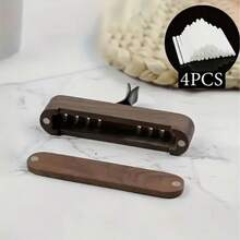 Juego de aromaterapia con clip para rejilla de ventilación del coche de madera de nogal natural, incluye 4 varillas de fragancia reemplazables (recambios no incluidos) - Sistema de fragancia con clip para el salpicadero, rejillas de ventilación y salidas de aire acondicionado, sin difusor necesario, regalo ideal para padres y propietarios de automóviles - registro - Ver 11