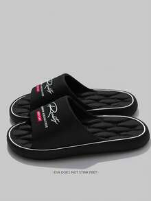 男士时尚凉鞋，EVA材质，露趾软底，透气舒适，黑色，适合日常休闲穿着，室内、室外及通勤皆宜。 - 黑色 - 查看 4