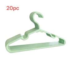 20pcs Plastic Shirt Hangers, Short Neck Shirt Hangers, Z-Shaped Shirt Hangers 30cm, Slim Lightweight Coat Hangers For Shirts Hoodies Jackets Dresses, Space-Saving Non-Slip Closet Organizers For Home Dorm Apartment, Baby Kids And Adult Wardrobe, Travel-Friendly Multi-Purpose Hangers For Seasonal Closet Refresh, Gift-Ready Back-To-School And Holiday Closet Makeover, Easy-Store Stackable Design - Multicolor - View 12