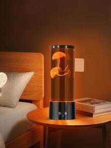 1個 RGB 變色水母熔岩燈，雙 USB 與電池供電海洋夜燈，臥室、遊戲室、家居裝飾室內氛圍燈，節日與生日禮物，不含電池 - 彩色 - 查看 8