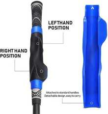 Golf Training Aid Grip Posture Correction Alignment Swing Practice For Beginners Men Women Suitable Most Clubs Blue - Màu xanh lam - Xem 3