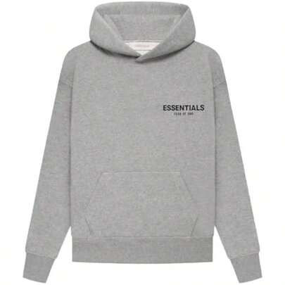  Essentials -Fear Of God Oversized Hoodie Collection FW21-FW2 MEN WOMEN Hoodie Vintage Flocking Craftsmanship Combined With Modern Breathable Technology, Warm Cotton Flocking, Loose Urban Functional Wear, High-End Cotton To Create An Urban Street Style, Loose Silhouette Non-Ge