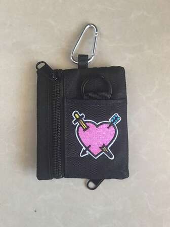 极简露营、徒步、钓鱼零钱包拉链卡包钥匙耳机小钱包