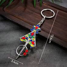 1 pieza Llavero DIY de plata estilo Kabyle, colgante para ropa, accesorio de moda marroquí popular, accesorio para actividades de festival - Multicolor - Ver 14