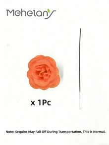 MEHELANY 12/6/1pcs Artificial Glitter Rose Bouquet With Wrapping Paper, Orange Artificial Rose, Everlasting Glitter Artificial DIY Rose Bouquet, For Anniversary, Valentine's Day, Mother's Day, Thanksgiving, Graduation, Teacher's Day, Wedding Gift, Tabletop Decor, Home, Room, Office, Kitchen Decor, Party Supplies, Birthday Gift For Girlfriend, Mom, Ladies - Orange - View 11