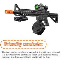 The New Version Of The 2025 Dual Battery Toy Gun Has Strong Performance, Durable Materials, And Can Be Played Continuously Without Jamming. It Is The Perfect Gift For Christmas And Halloween. - màu đen - Xem 7