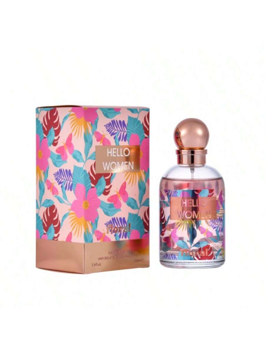 Posso Hello Women Floral Eau de Parfum 100ml - Perfume Femenino Tropical Vibrante, Fragancia Floral Fresca